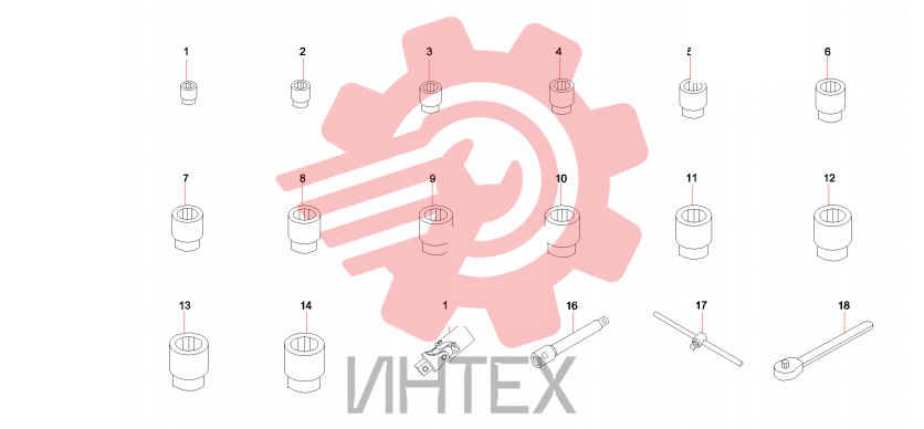 Головки ключей 10456280