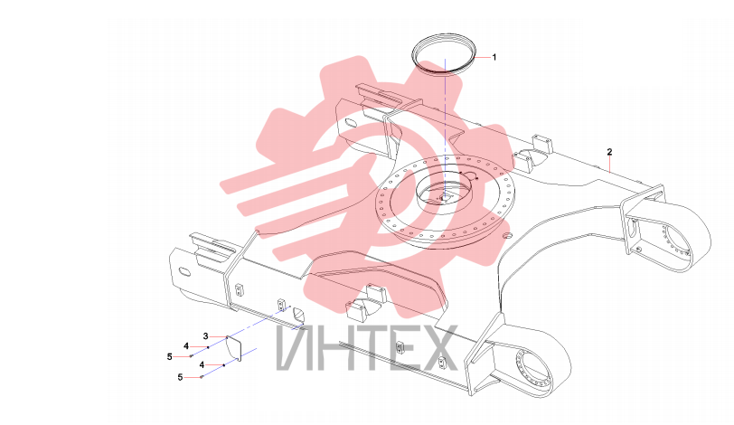 Комплектующие поворотной платформы 13476495