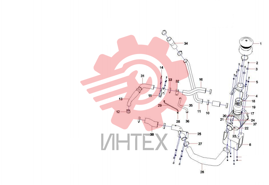 Система очистки воздуха 13455260