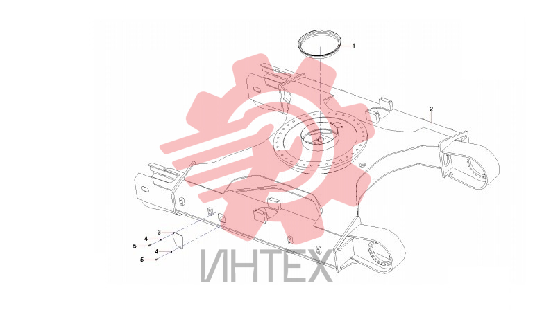 Комплектующие поворотной рамы SY140C1I2K.2 13117066
