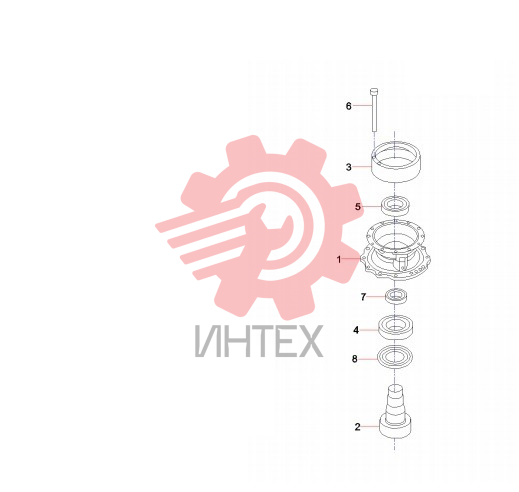 Подшипник поворотного редуктора 60180835