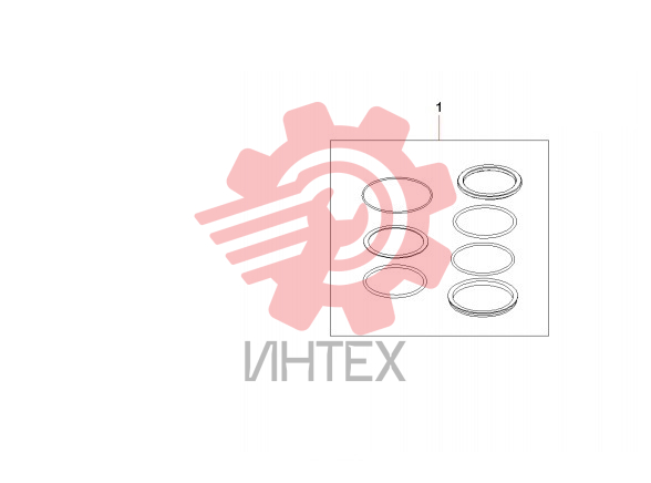 Ремкомплект центрального шарнира 60243991