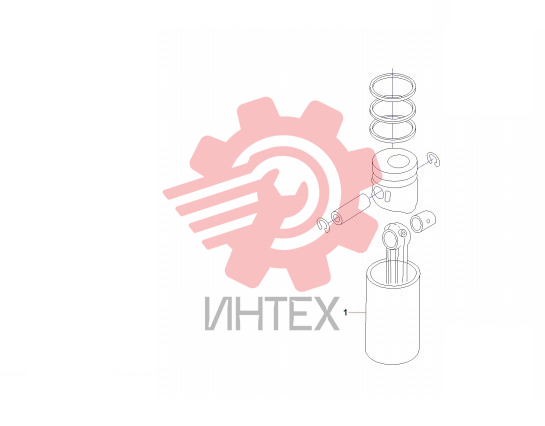 Ремкомплект поршня 60028496