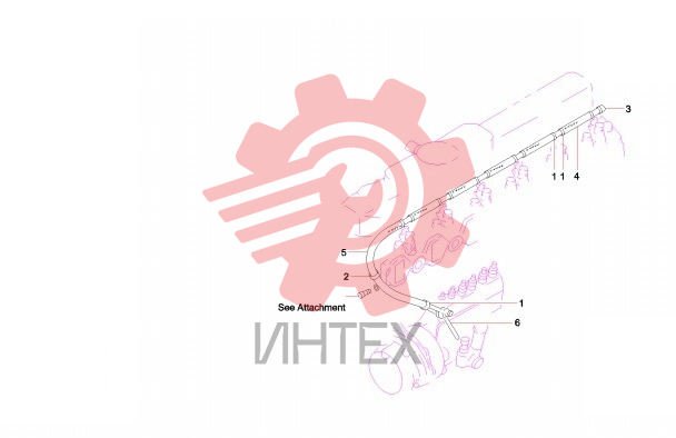Трубка возврата топлива 60028491