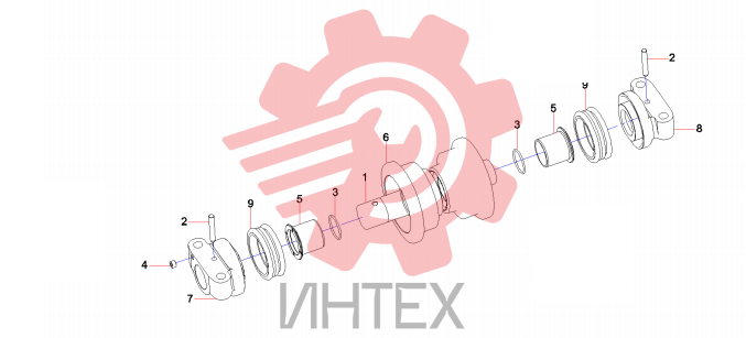 Каток гусеничный SWZ190AY 190A 13289079