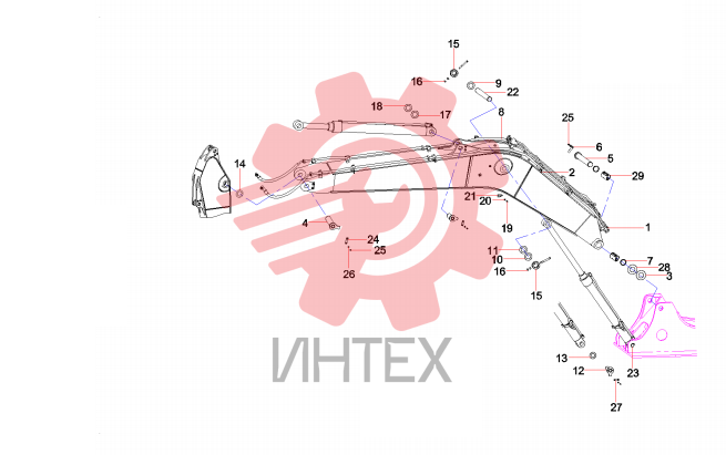 Стрела SY210C6C2K.3 13353140