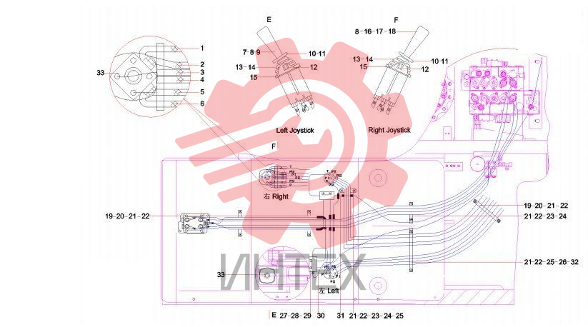 Управление гидравлической системой SY210C6C1K.1.4.1 13093287