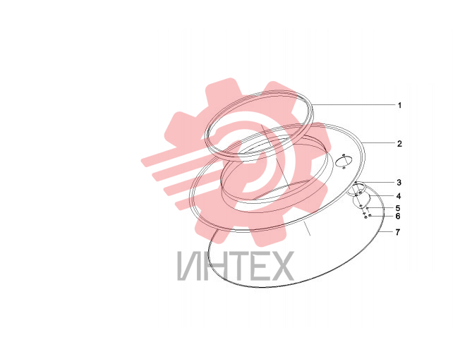 Демпфер поворотной платформы 10398371