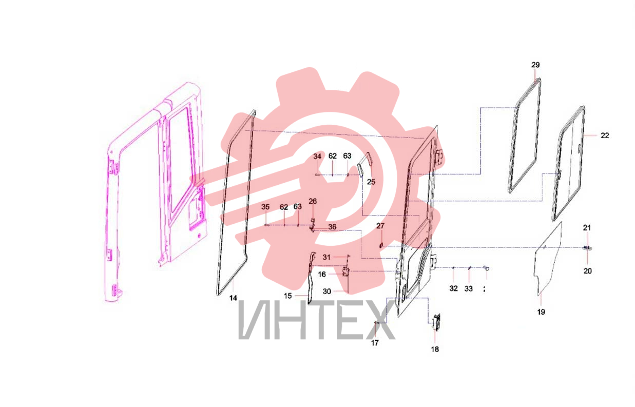 Дверь кабины 12302648