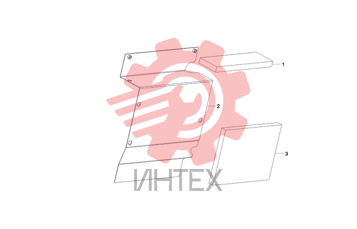Перегородка двигателя правая 11616259