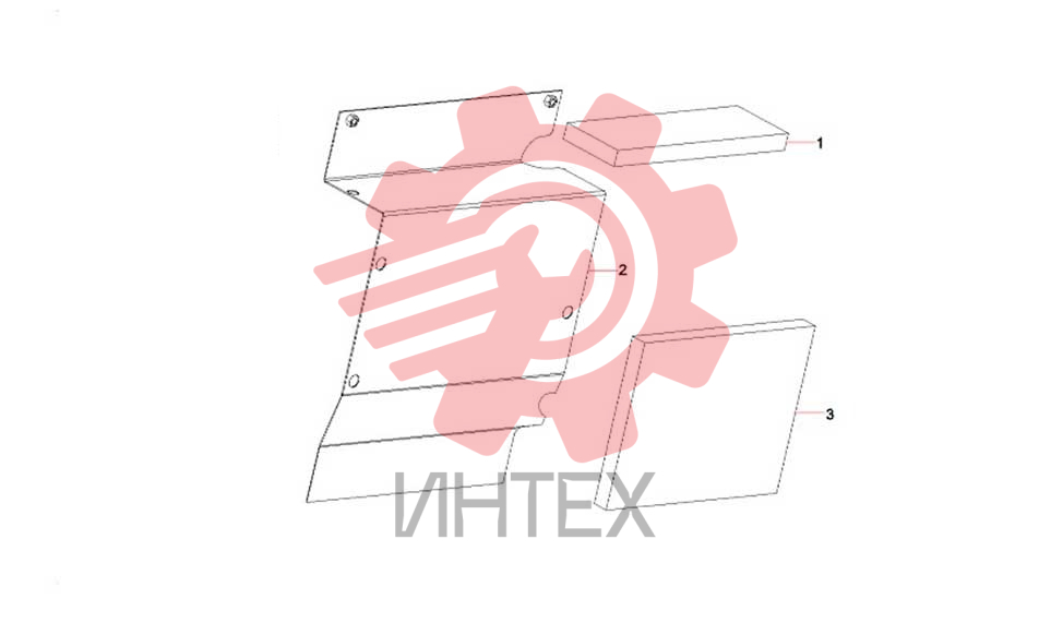 Перегородка правая двигателя и изоляция 12782050