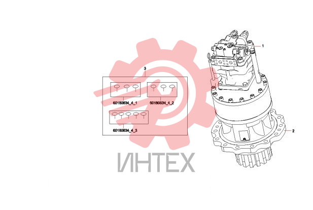 Компоненты поворотного редуктора B229900006314