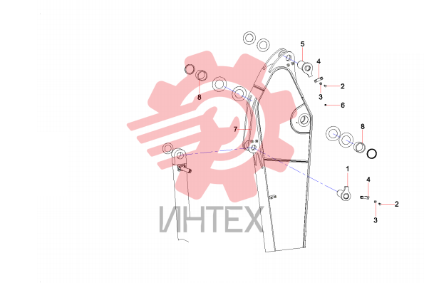 Рукоять стрелы SY220C9M2K.3 13173004