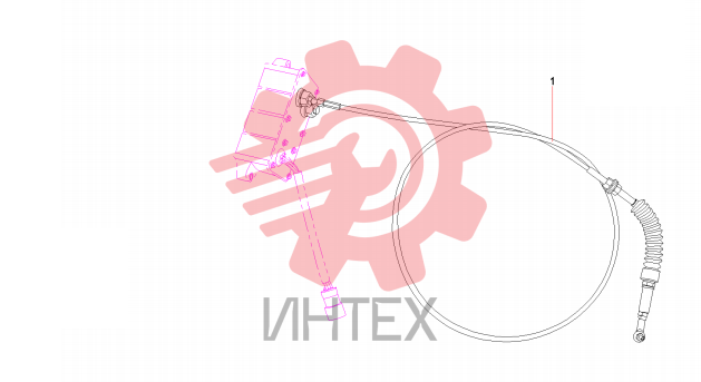 Тросс управления дроссельной заслонкой B220501000347
