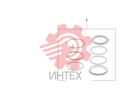 Ремкомплект центрального шарнира 60211869