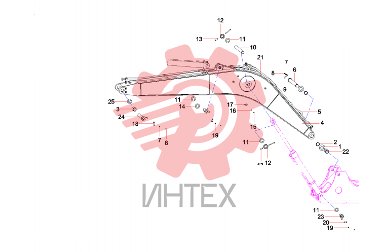 Узел стрелы 12019945
