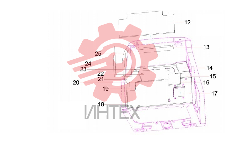 Комплектующие кабины SY26C1Y4LU.5.1 13927865 (часть 2)