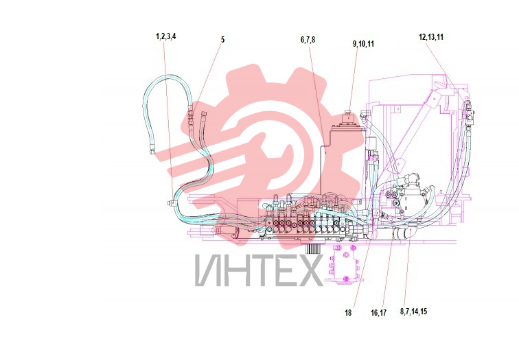 Трубопровод гидравлический SY26C1Y4LU.1.2 13923507