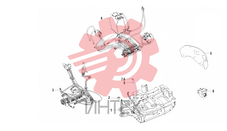 Устройство поворота кабины SY26C1Y4LU(US).1 13940049