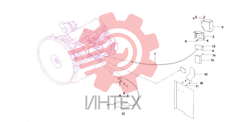 Система управления дроссельной заслонкой SY335C9I2KH.1.3.6 13182792