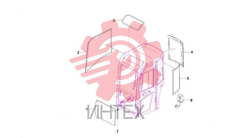 Стекла кабины 60232041