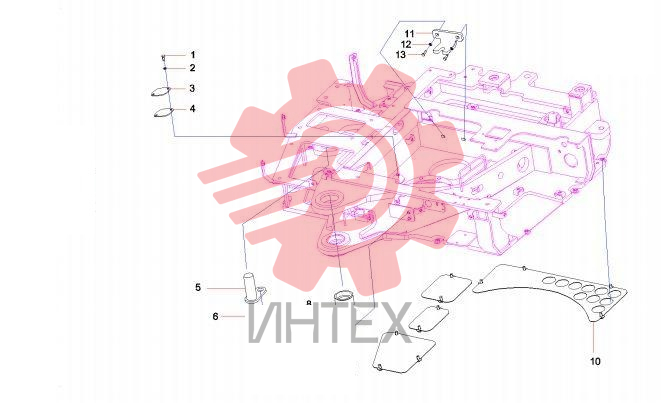 Крепление поворотного устройства SY35C3Y4WU.1 13632273