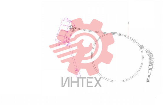 Трос дроссельной заслонки B220501000347