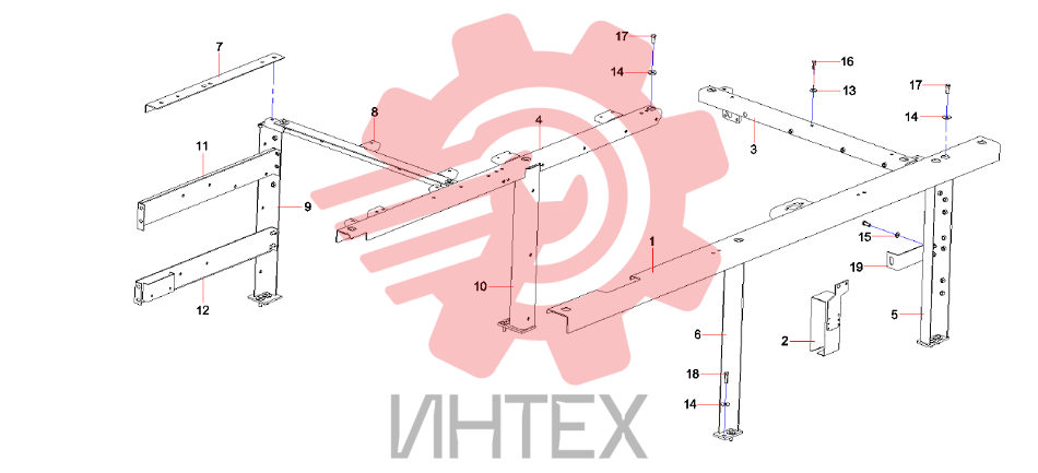 Каркас платформы 12761888