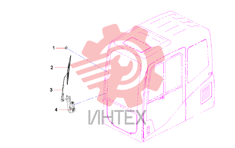 Стеклоочиститель кабины A229900008240