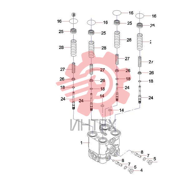 Клапан контрольно-регулирующий PVD8PC6008 (часть 3) 60170604
