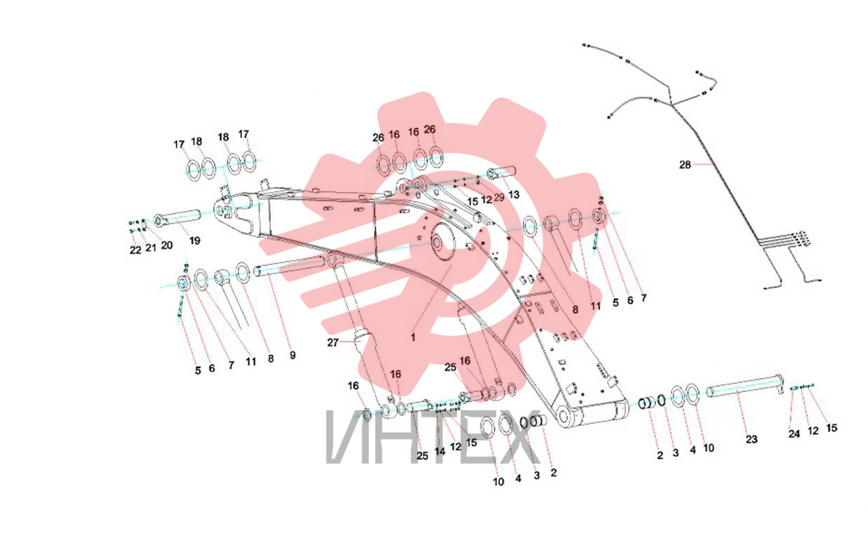 Устройство стрелы SY485C1I3KH.3 13304043