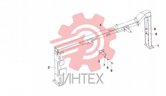 Каркас кабины SY55C9K4R.1.6.1 13622963