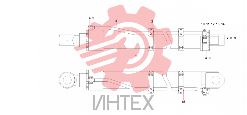 Цилиндр рукояти SY700C2I2K.3.1C.2 12880768
