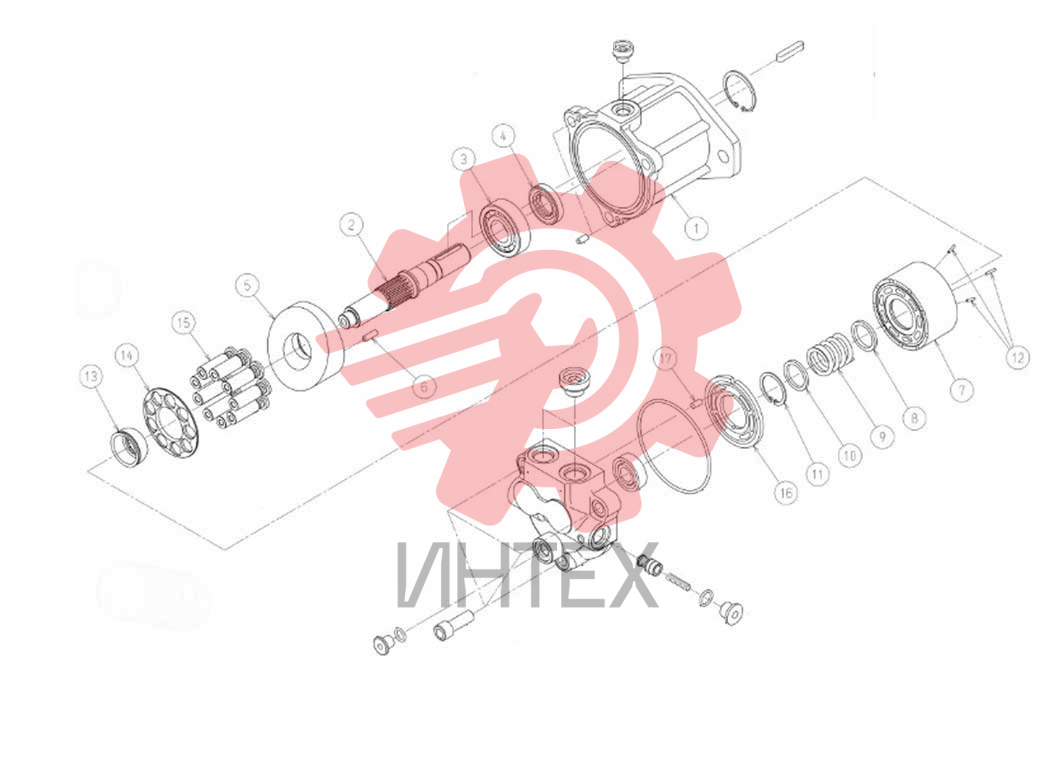 Комплектующие плунжерного насоса 60295800