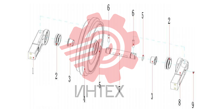 Колесо направляющее SWY154A 12288091