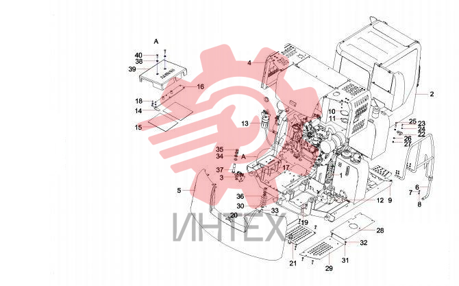 Комплектующие поворотной платформы SY75C3I3(EU).1 13267301