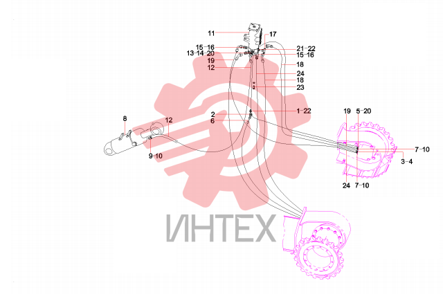 Соединения бортовых редукторов SY75C3I3.2A 13300941