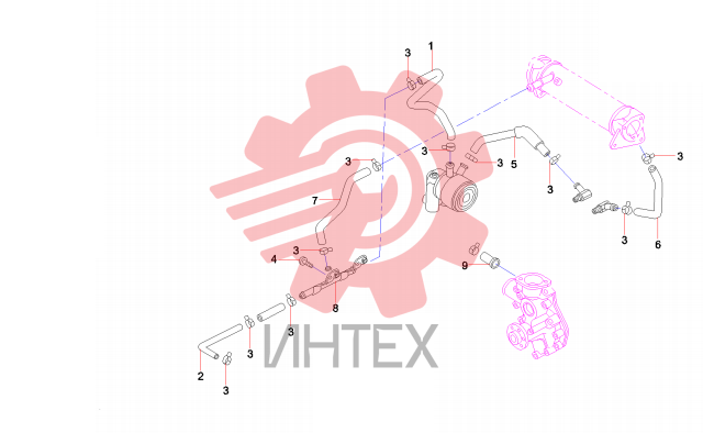 Трубки маслоохладителя 60151858