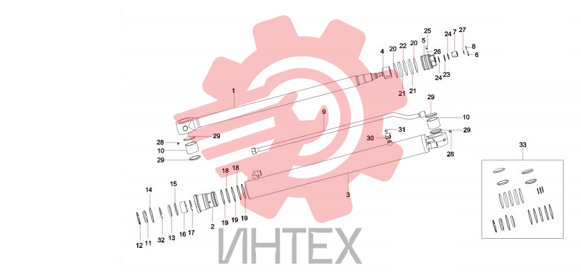 Цилиндр стрелы 60199326