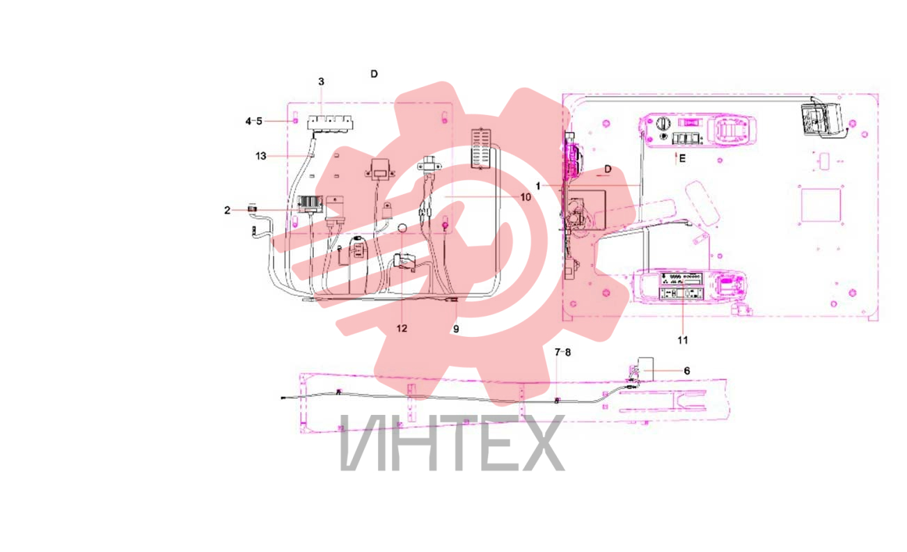 Компоненты электрических систем кабины (часть 3) SY75C9I4R.5 13311077