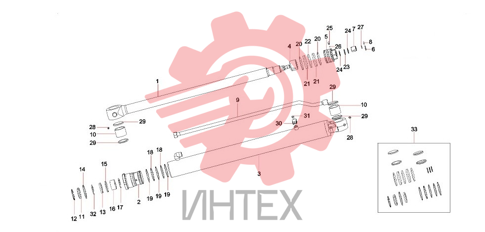 Цилиндр рукояти 60199326 6T