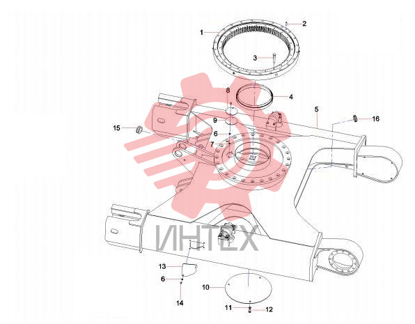 Комплектующие поворотной рамы SY80C3I2H.2 13167838