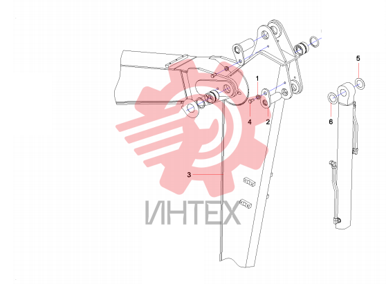 Крепление рукояти к стреле SY80C1.3 13690933