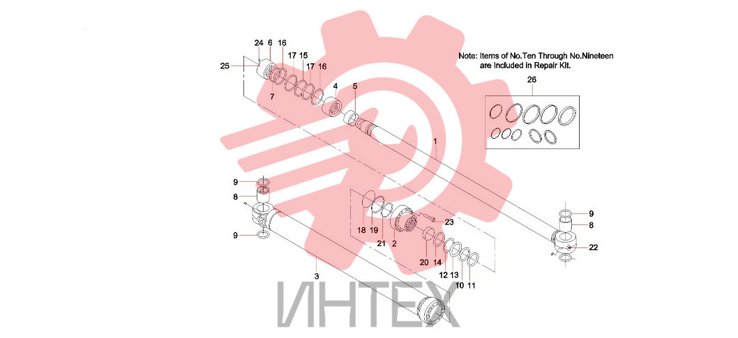 Цилиндр ковша 60011434