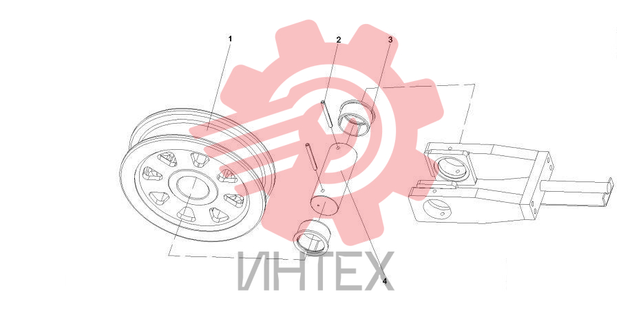 Узел натяжителя 21037182