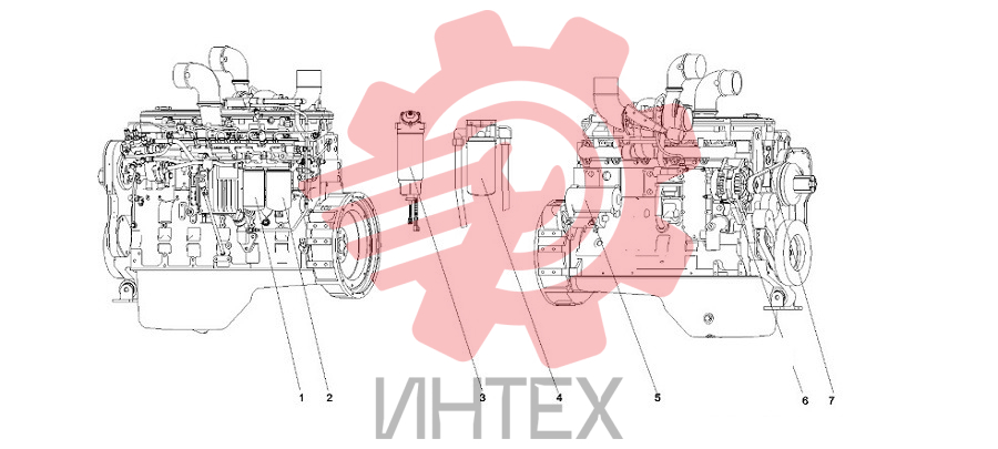 Двигатель QSC8.3-C260 194kW NR3 PTO 60296439