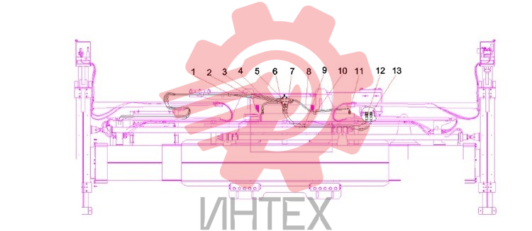 Система гидравлическая бокового перемещения A810201060388