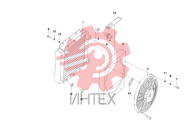 Радиатор 15028 B229900001996