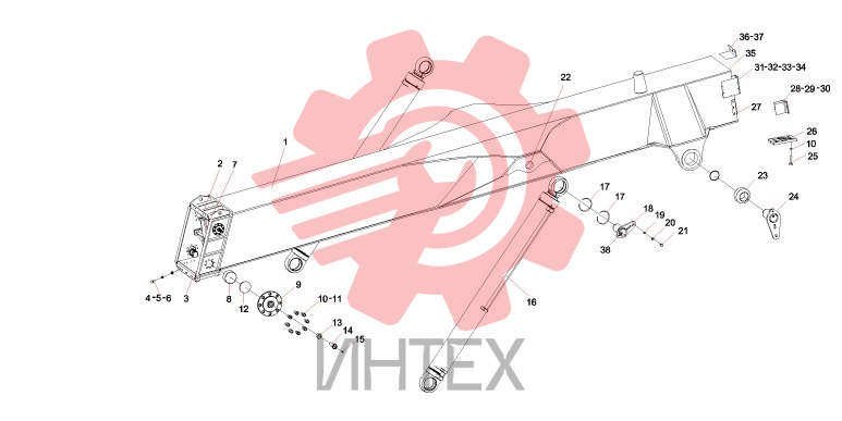 Узел стрелы 10419481 (часть 1)