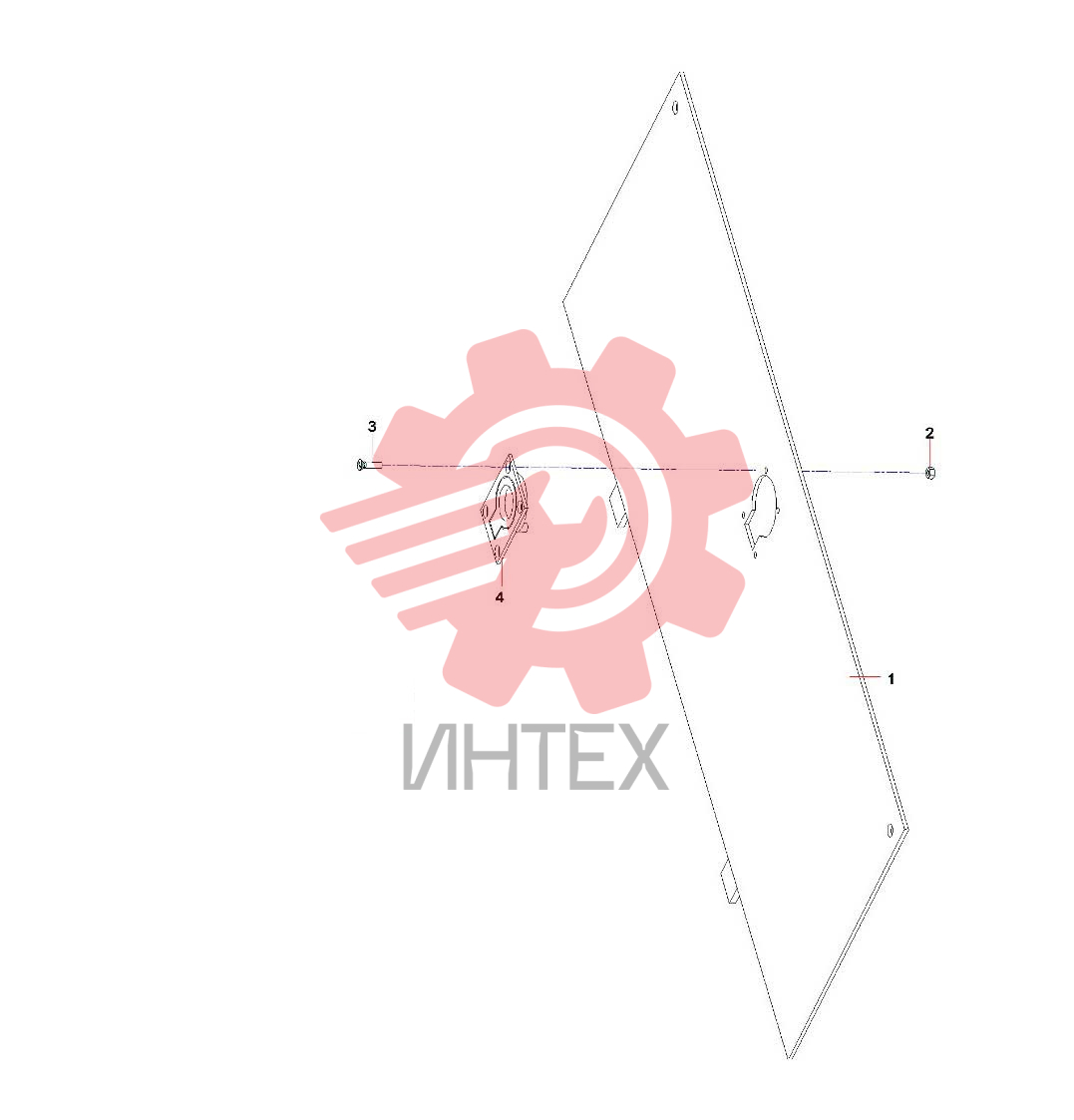 Установка накладной пластины 12608721